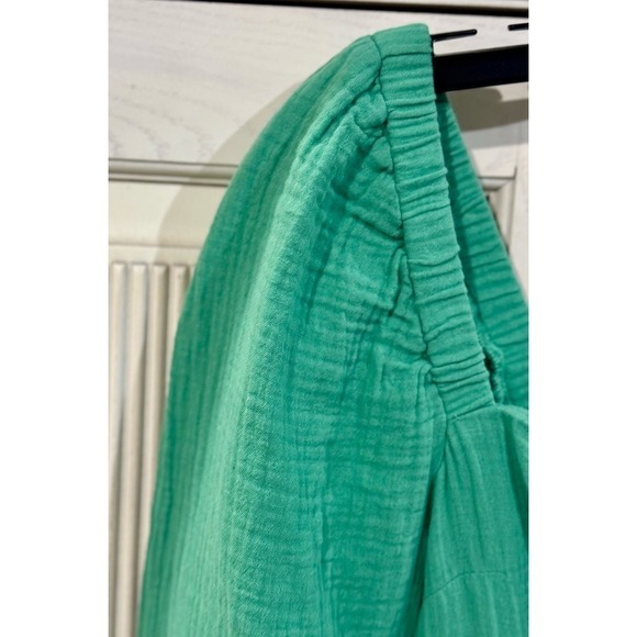 J.Crew Squareneck Gauze Mini Dress in Green, XXS - Picture 7 of 12